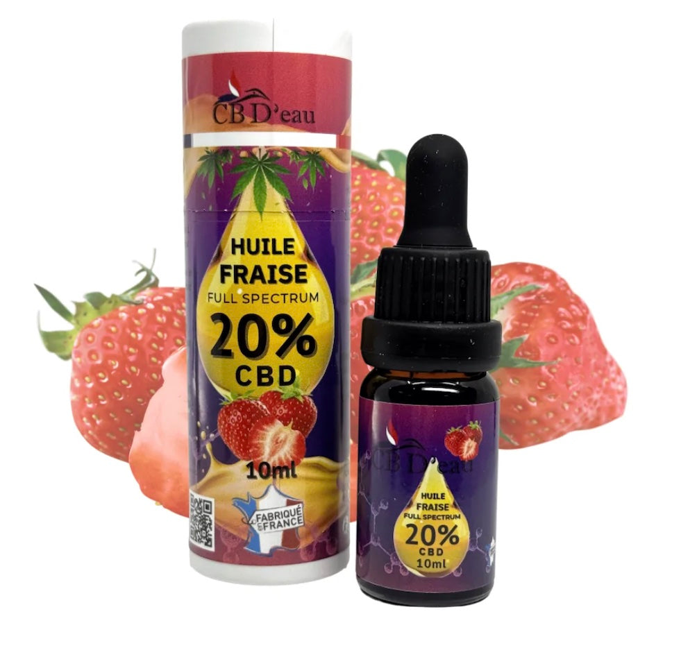 Huile CBD Full Spectrum 20% Fraise