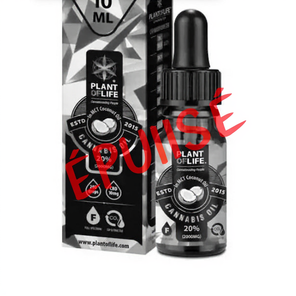 Huile CBD 20 % Full Spectrum Coco – Plant of Life