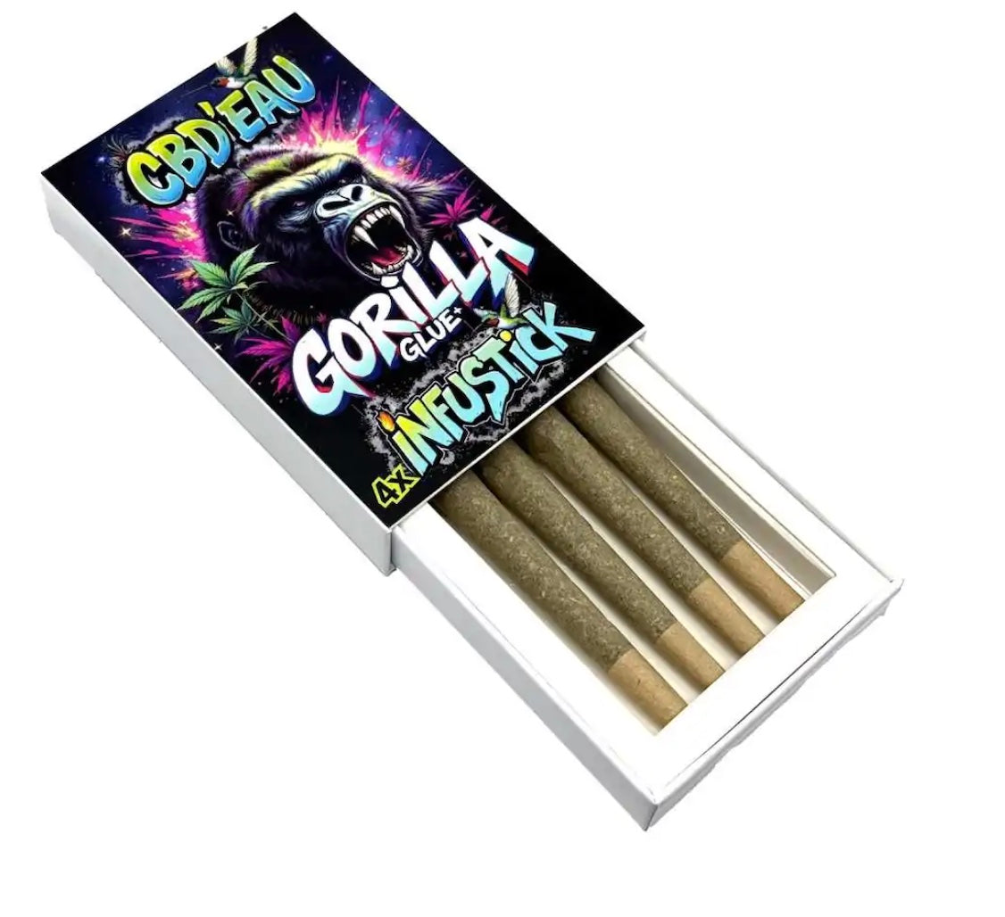 Pack Avantage 4 Infusticks CBD Gorilla Glue 7%