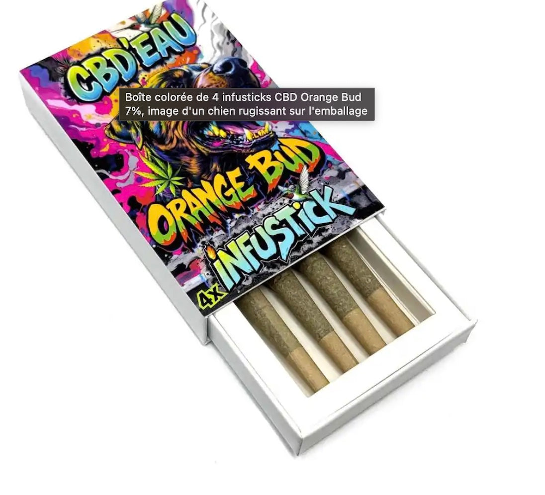 Infusticks CBD Orange Bud 7% (Pack Économique x4)