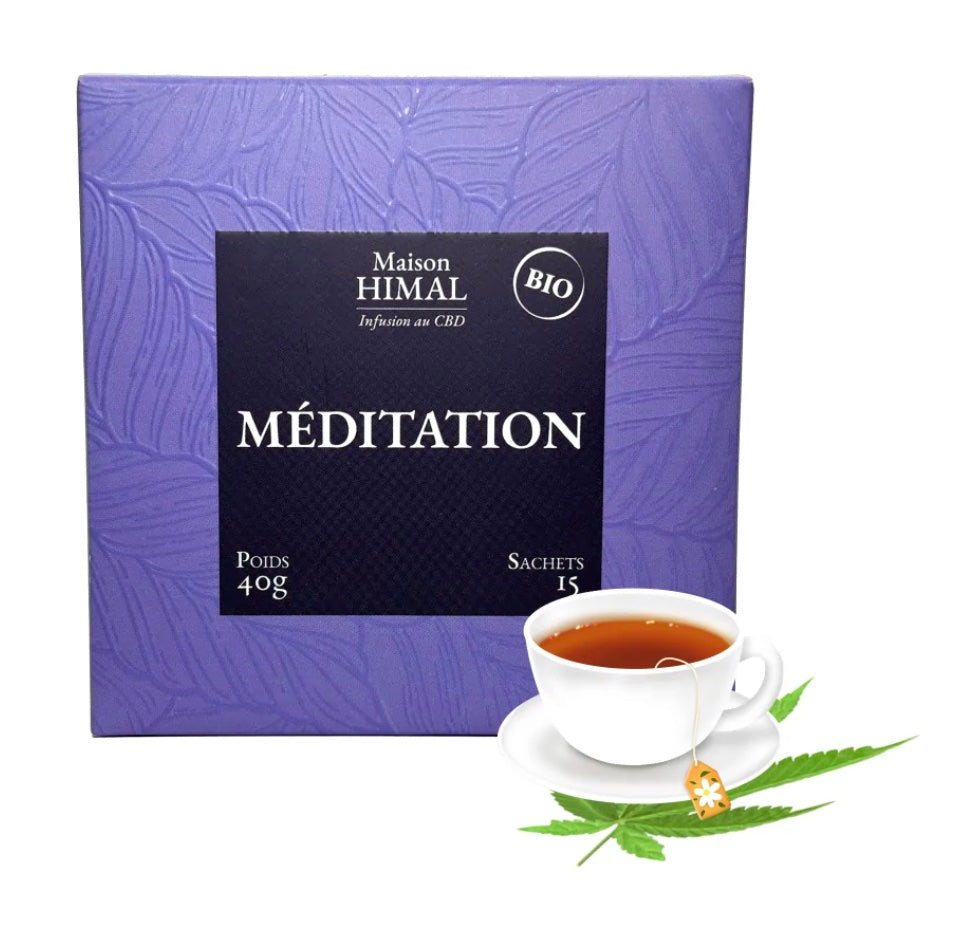 Tisane CBD bio "Méditation" MAISON HIMAL