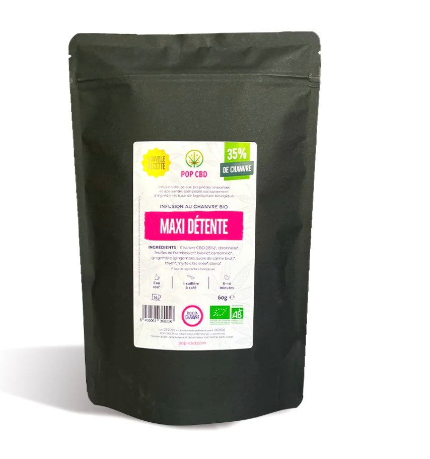 Tisane CBD bio "Maxi Détente" POP CBD