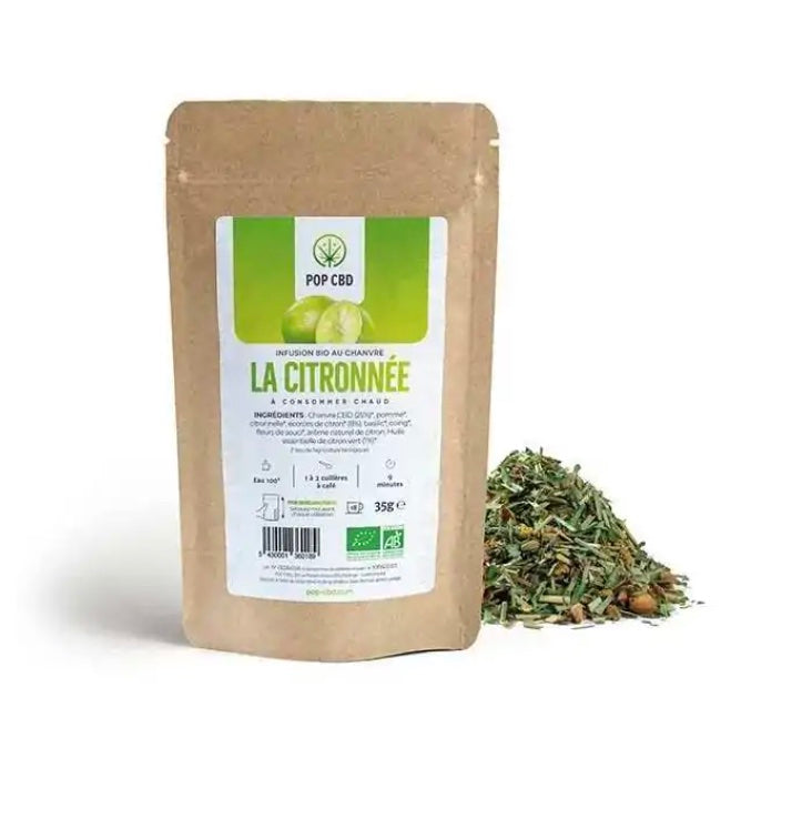 tisane CBD bio "La Citronnée" POP CBD